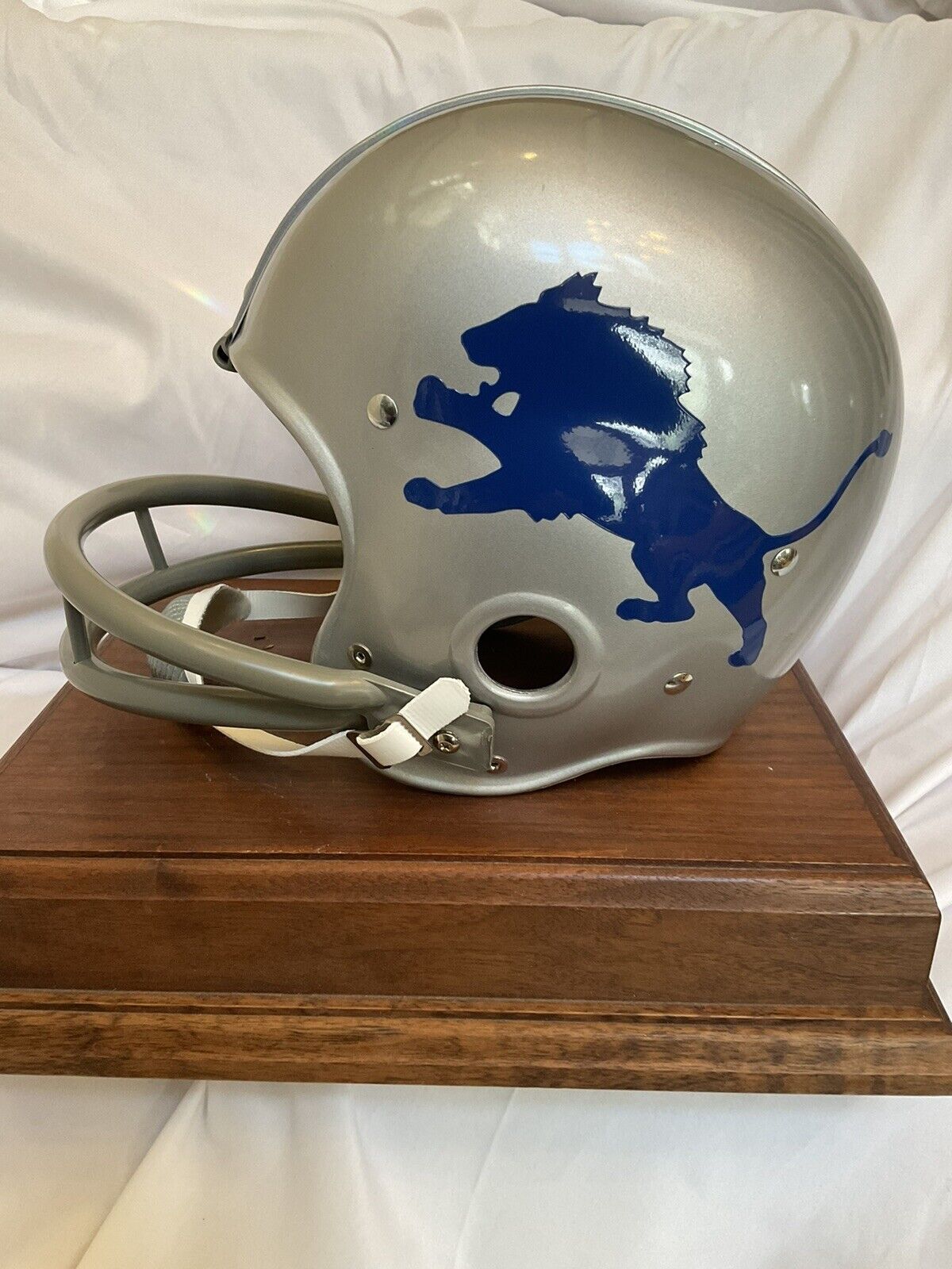 Riddell Kra-Lite RK2 Football Helmet 1967 Detroit Lions Lou Creekmur Autographed WESTBROOKSPORTSCARDS