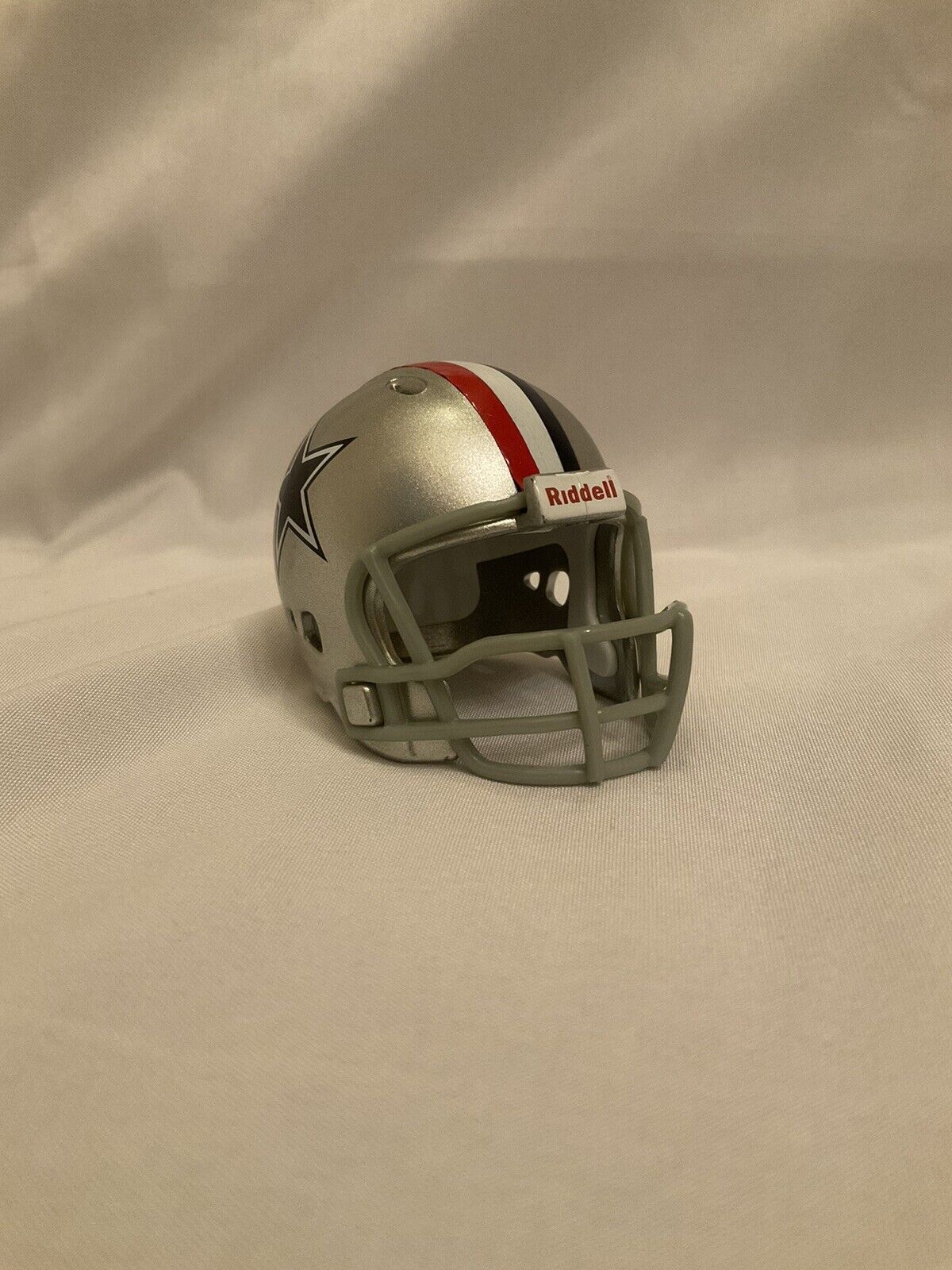 Dallas Cowboys Custom Riddell Pocket Pro Helmet 1976 Tribute R-W-B Striping WESTBROOKSPORTSCARDS