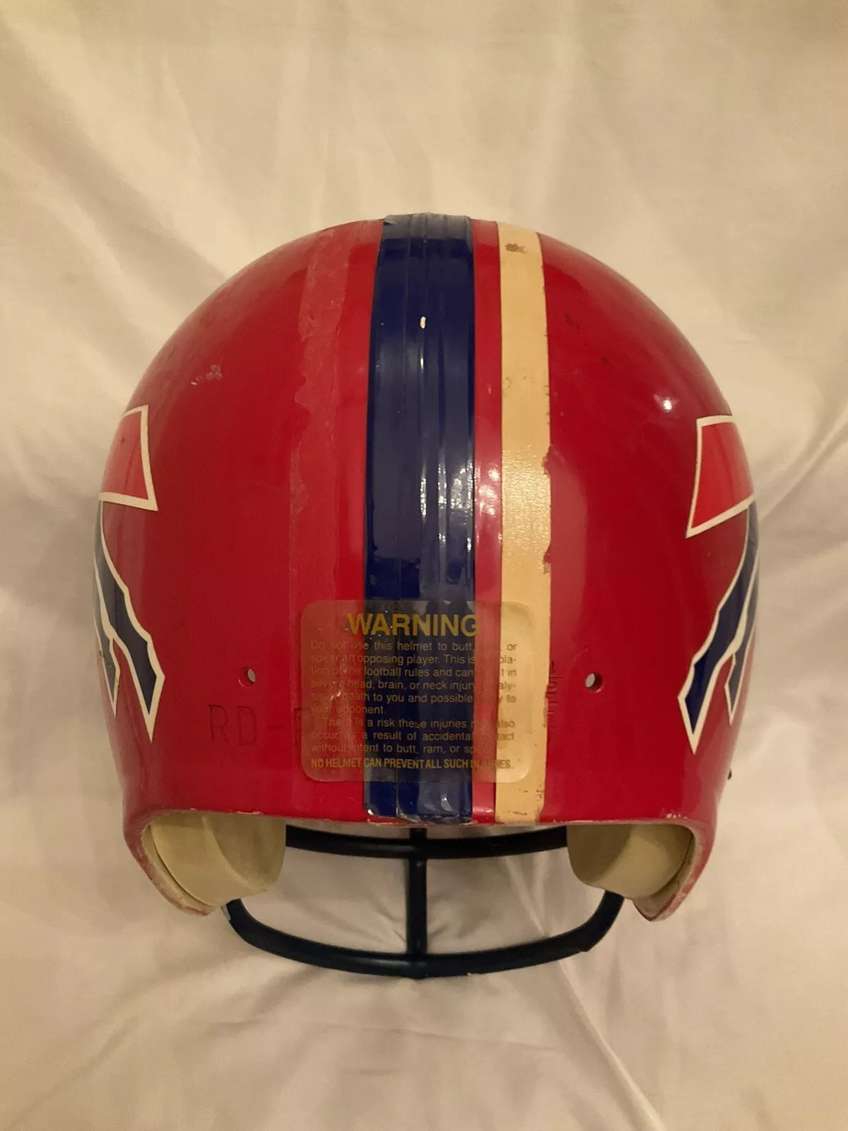 Vintage Original Riddell 1980s Football Helmet Buffalo Bills Blue Mask RARE WESTBROOKSPORTSCARDS
