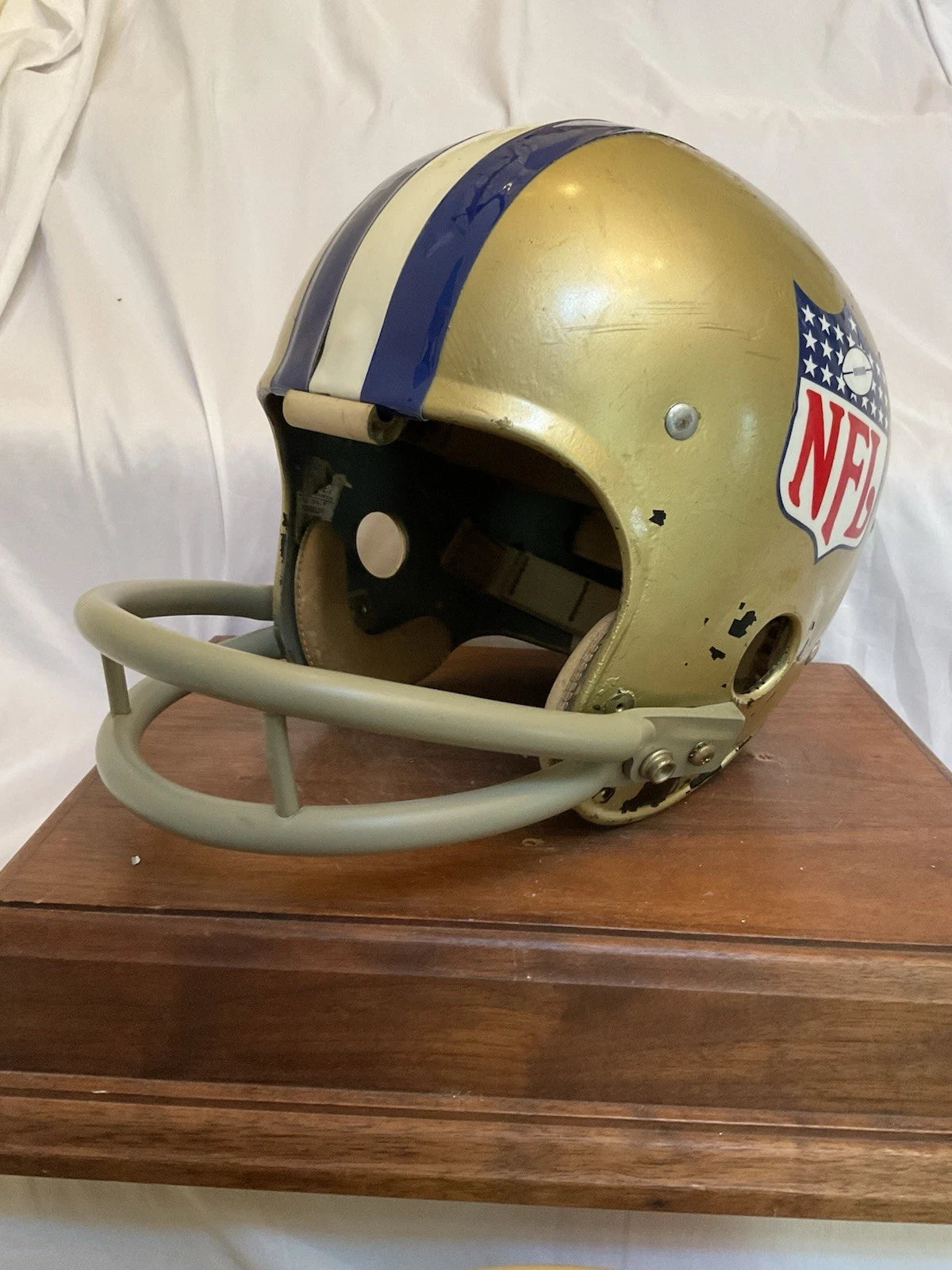 Vintage Riddell 1968 RAC-H2 Kra-Lite Football Helmet Custom 1969 NFL Pro Bowl WESTBROOKSPORTSCARDS