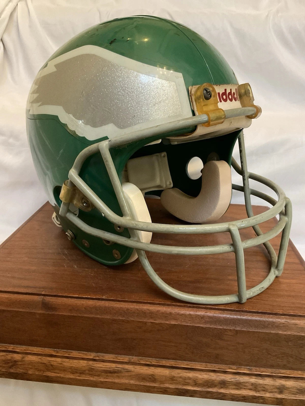 Vintage Riddell VSR-3 Football Helmet Philadelphia Eagles Game Used 1988 WESTBROOKSPORTSCARDS