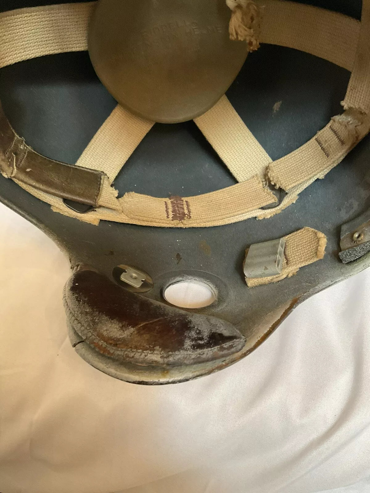 Vintage Original 1940s 1950s Riddell RT2 Football Helmet Custom Baltimore Colts WESTBROOKSPORTSCARDS
