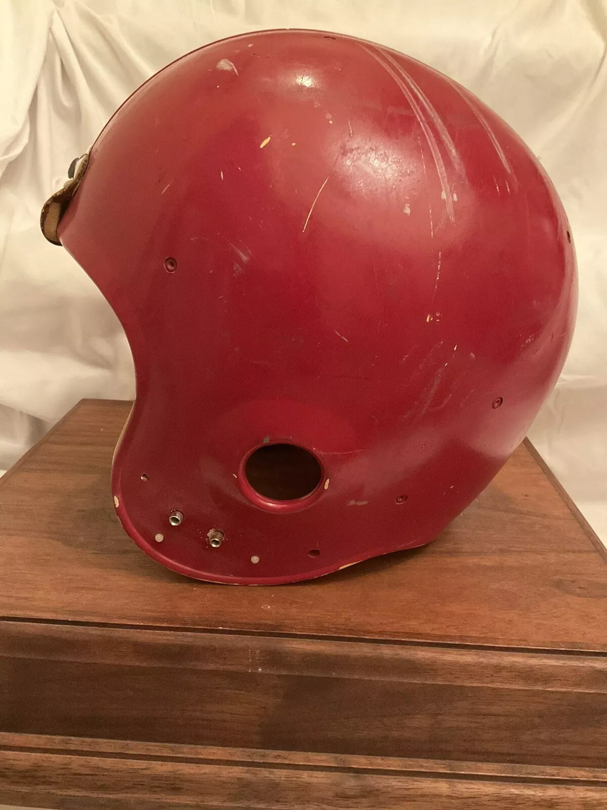 Vintage Original Riddell PAC44 1980 White Football Helmet Red Paint WESTBROOKSPORTSCARDS