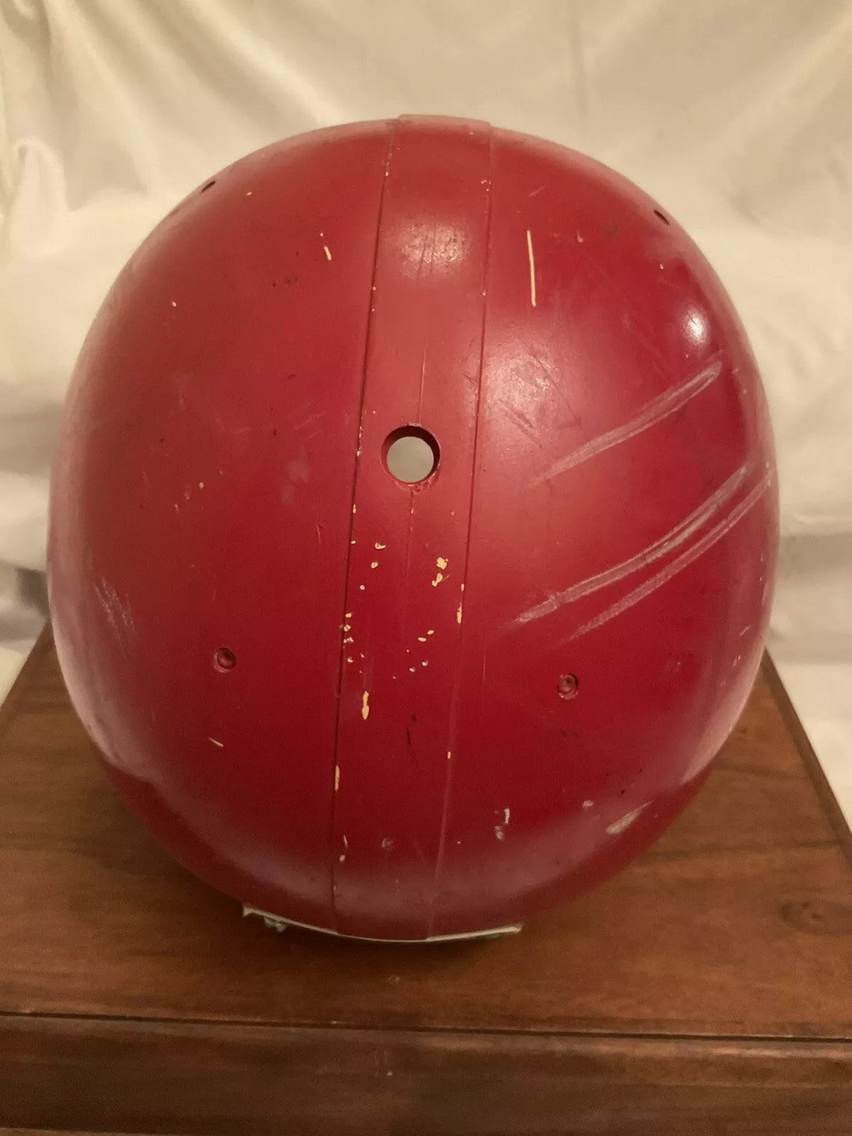 Vintage Original Riddell PAC44 1980 White Football Helmet Red Paint WESTBROOKSPORTSCARDS