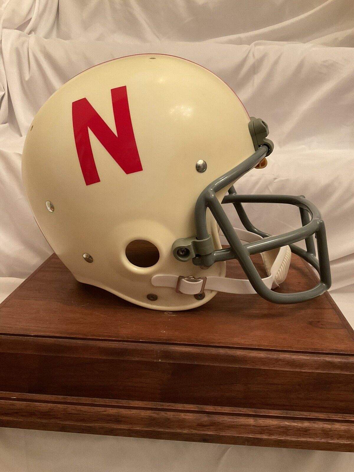 Original Riddell 1973 Nebraska Cornhuskers Kra-Lite TK2 Game Football Helmet WESTBROOKSPORTSCARDS