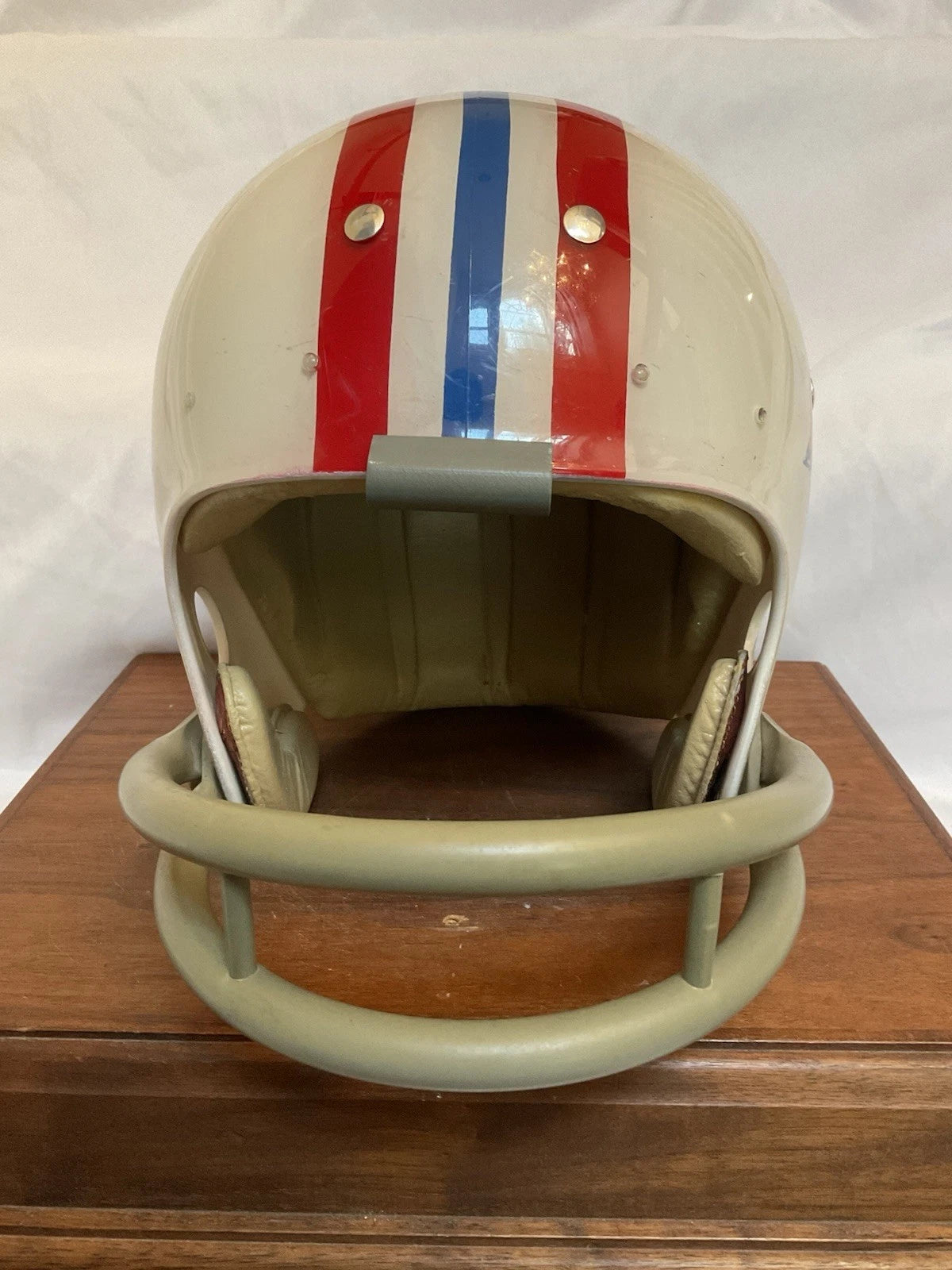 Vintage MacGregor New England Boston Patriots Clear Shell Football Helmet Custom WESTBROOKSPORTSCARDS