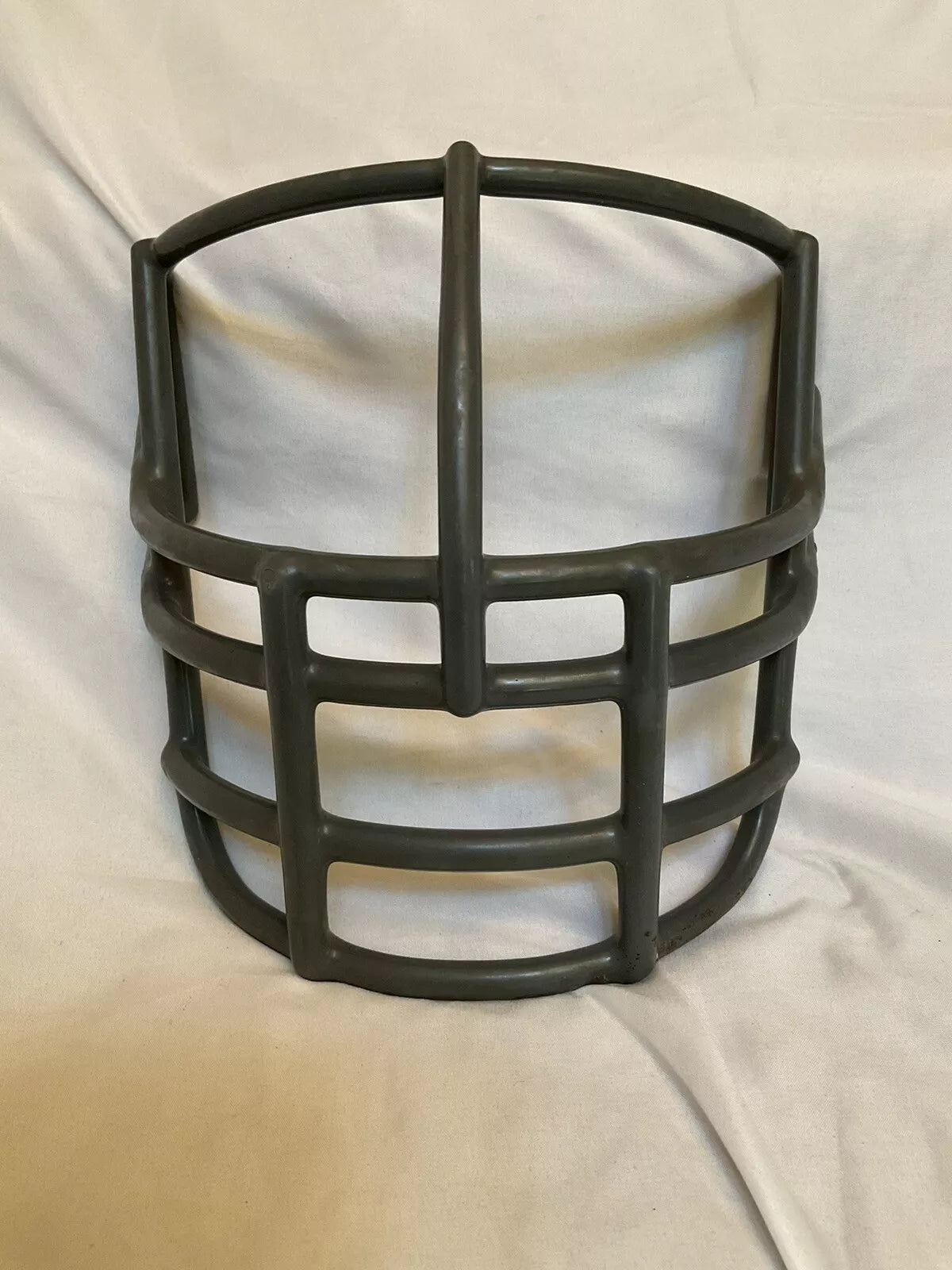 Vintage Riddell 1980s NJOP Football Helmet Lineman Gray 2-Dot Facemask USFL  WESTBROOKSPORTSCARDS