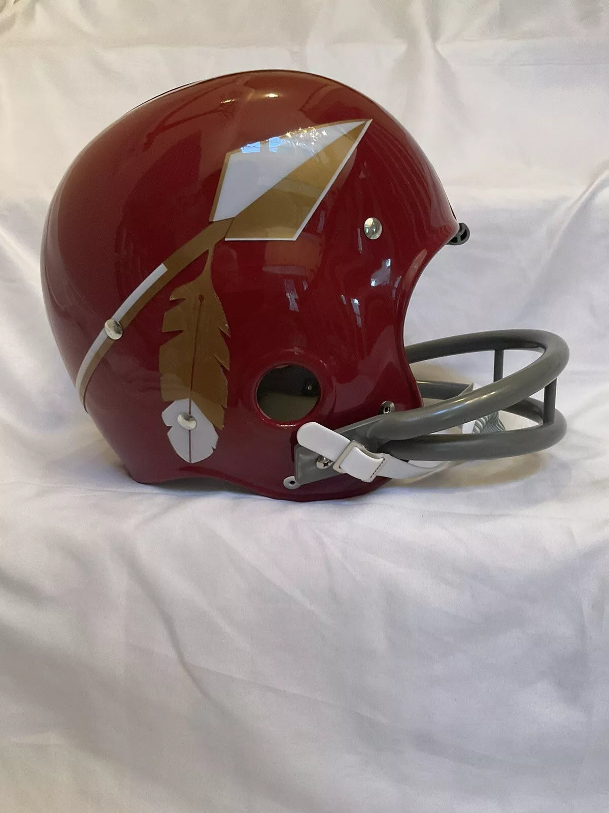 RK2 Style Football Helmet 1969 Washington Redskins Spear Cardinal Color Jurgensen Sports Mem, Cards & Fan Shop:Fan Apparel & Souvenirs:Football-NFL Riddell