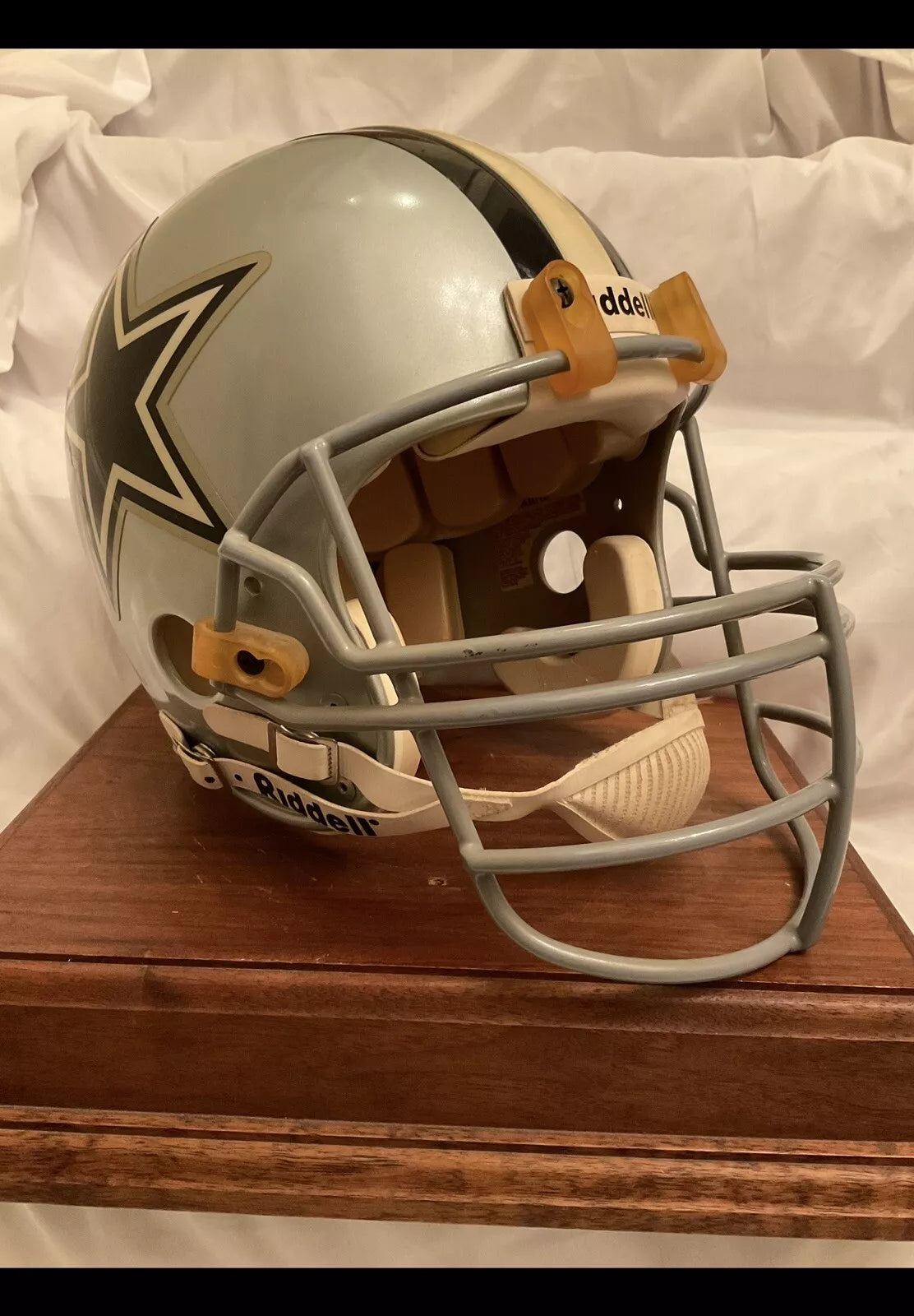 RIddell VSR2 Game Football Helmet Dallas Cowboys Super Bowl XXVII Moose Johnston WESTBROOKSPORTSCARDS