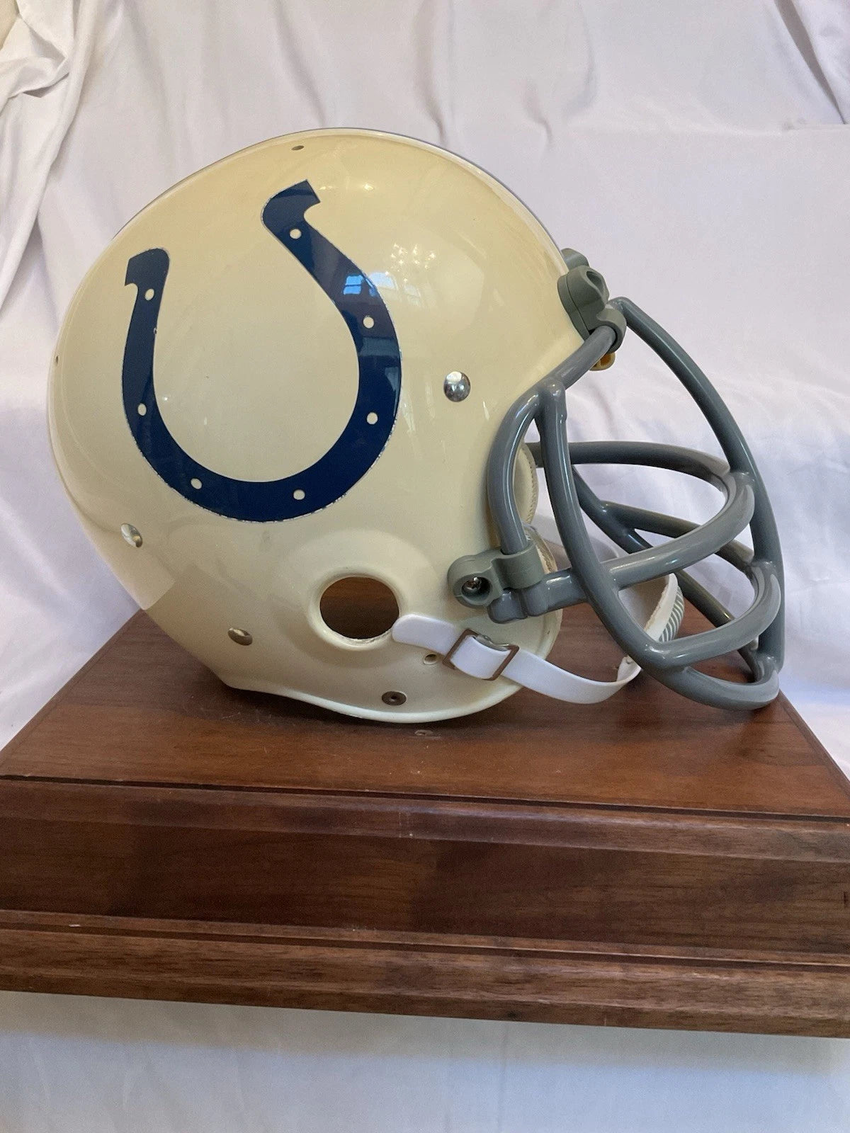 Original Riddell 1971 Baltimore Colts Kra-Lite TK2 Game Football Helmet NJOP WESTBROOKSPORTSCARDS