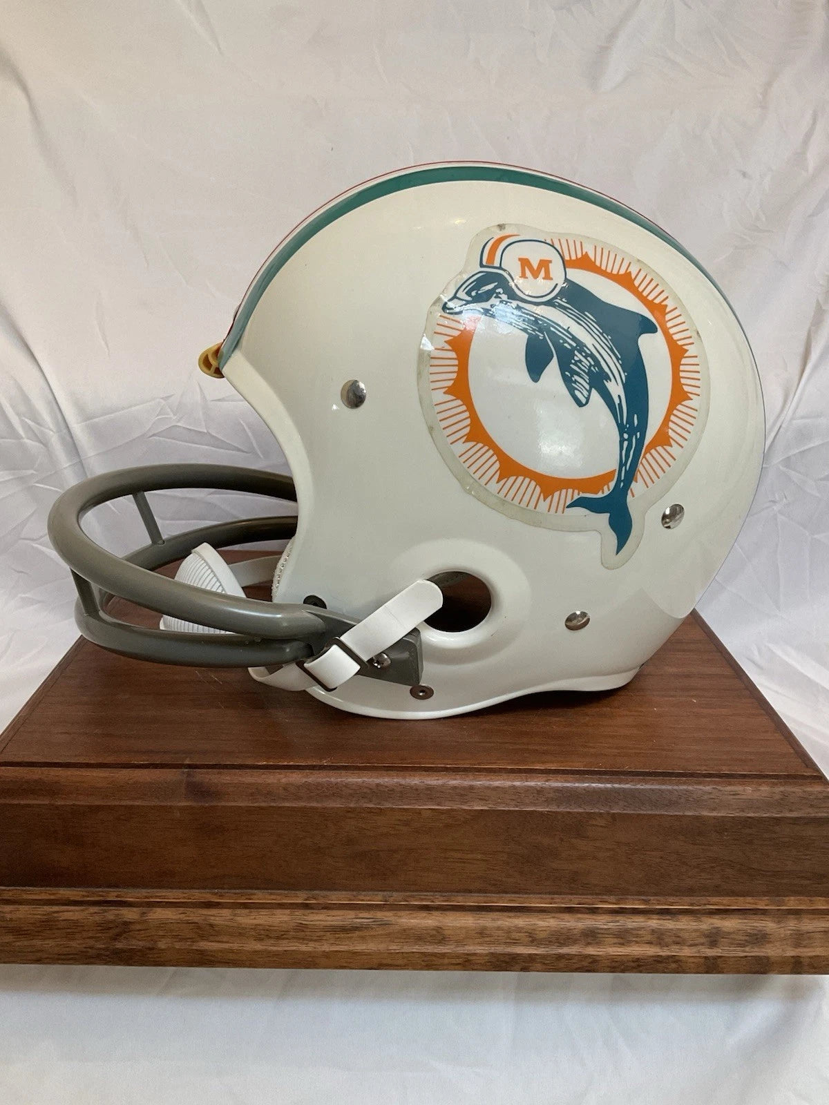 Vintage Riddell TK2 Football Helmet Miami Dolphins Paul Warfield WESTBROOKSPORTSCARDS