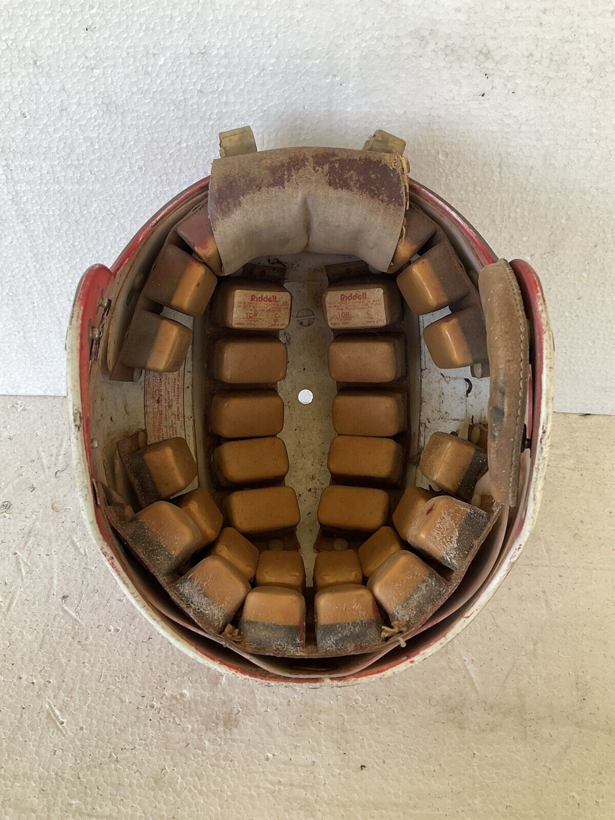 Vintage Original Riddell PAC3 Football Helmet Date Stamp 1977 WESTBROOKSPORTSCARDS