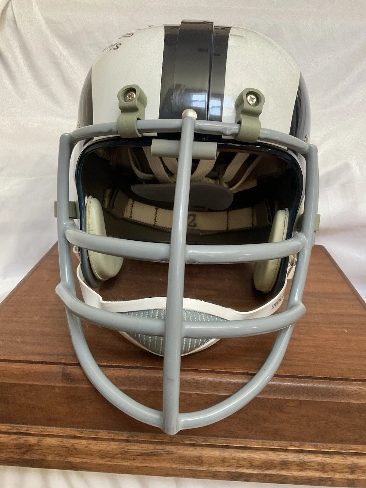 Riddell Kra-Lite RK2 Football Helmet Los Angeles Rams Deacon Jones Autographed WESTBROOKSPORTSCARDS