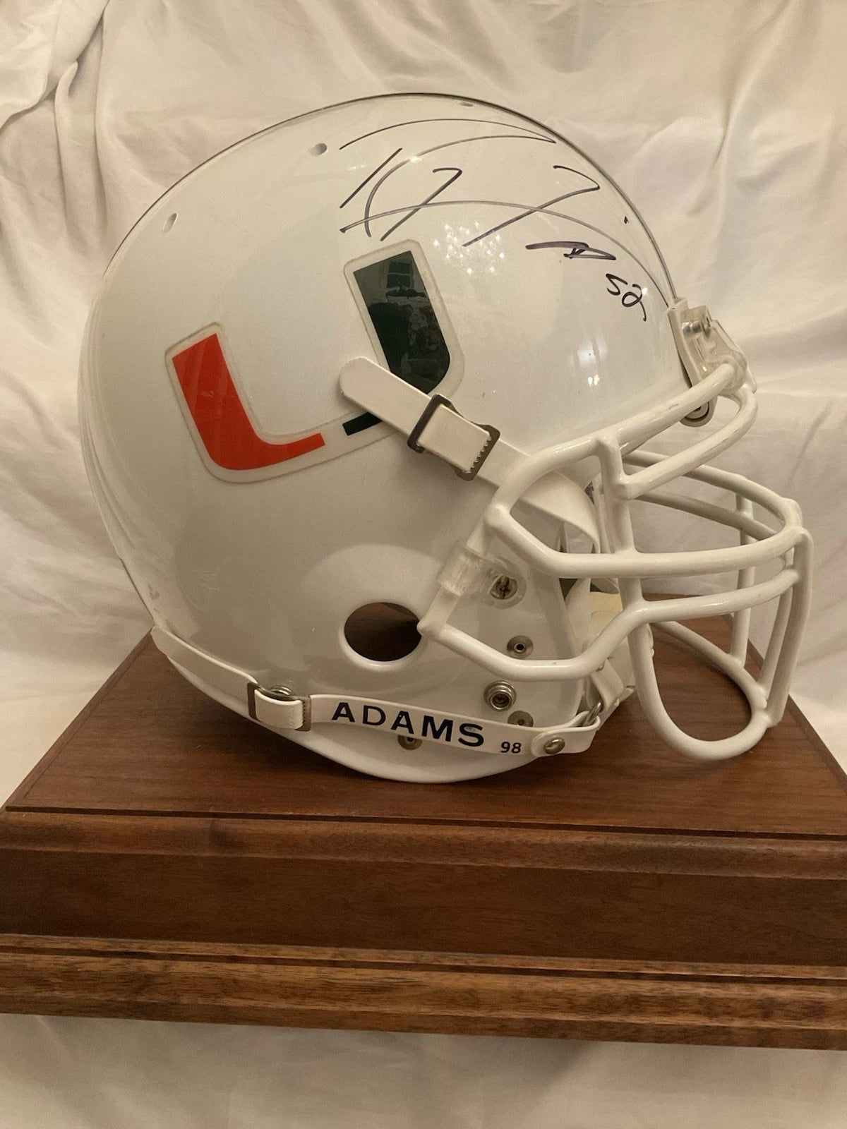 Miami Hurricanes Ray Lewis Autographed Schutt Air Game Helmet PSA WESTBROOKSPORTSCARDS