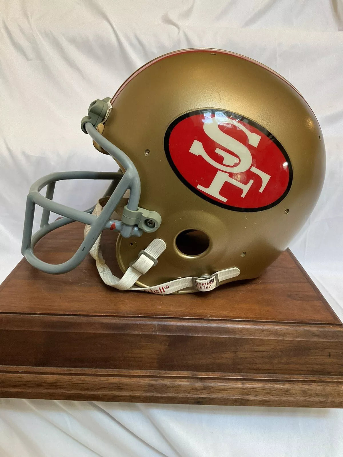 Vintage 1978 Riddell PAC3 Football Helmet San Francisco 49ers Schutt Red Dot OPO WESTBROOKSPORTSCARDS