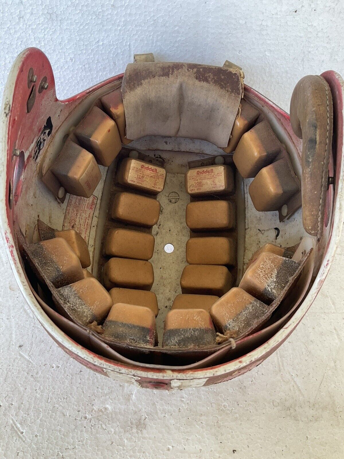 Vintage Original Riddell PAC3 Football Helmet Date Stamp 1977 WESTBROOKSPORTSCARDS