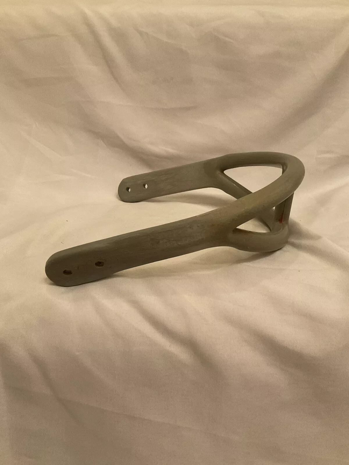 ORIGINAL Gray Rawlings 2-Bar 1960s Facemask Suspension Helmet Wilson RIDDell WESTBROOKSPORTSCARDS