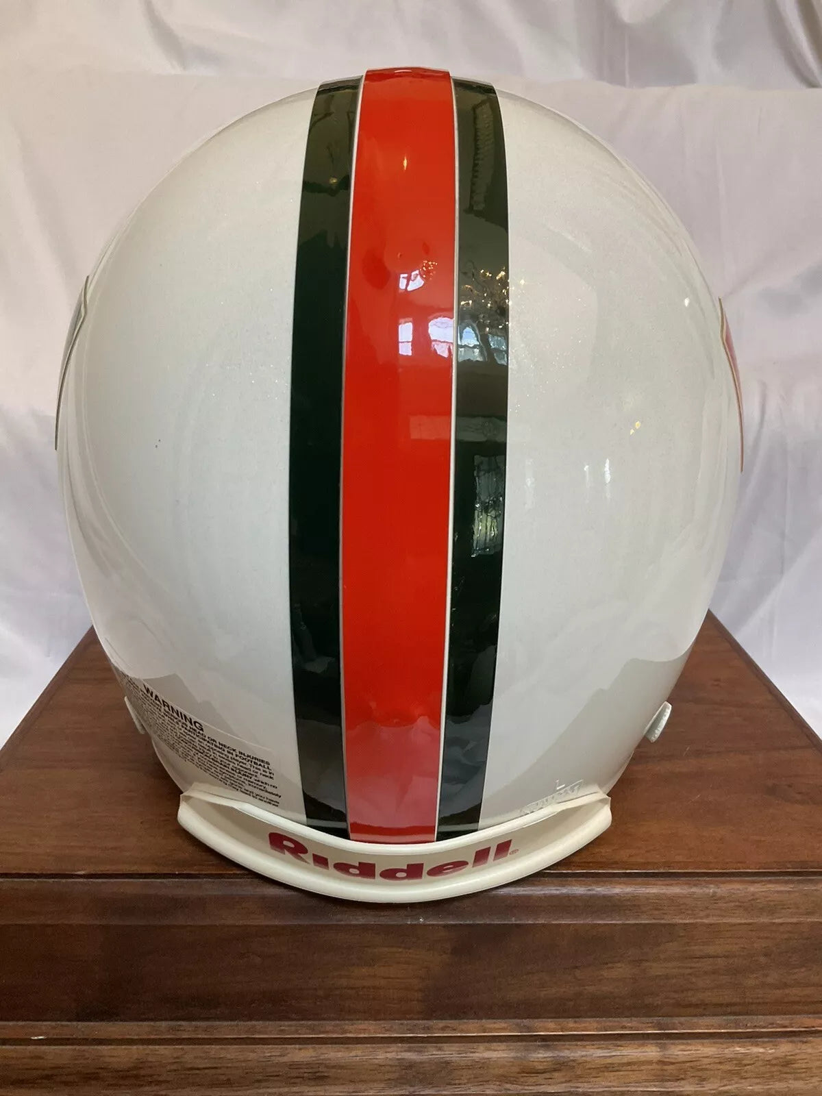 RIddell VSR4 Football Helmet Officially Licensed University Of Miami Hurricanes WESTBROOKSPORTSCARDS