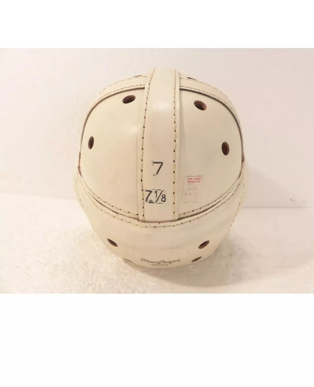 Minty MacGregor Authentic H620 Leather Suspension Football Helmet Size 7 1/8 WESTBROOKSPORTSCARDS