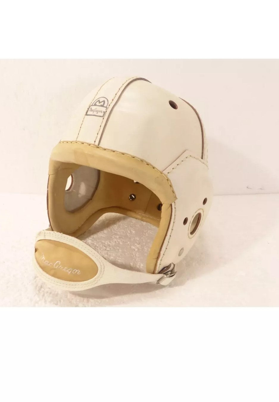 Minty MacGregor Authentic H620 Leather Suspension Football Helmet Size 7 1/8 WESTBROOKSPORTSCARDS