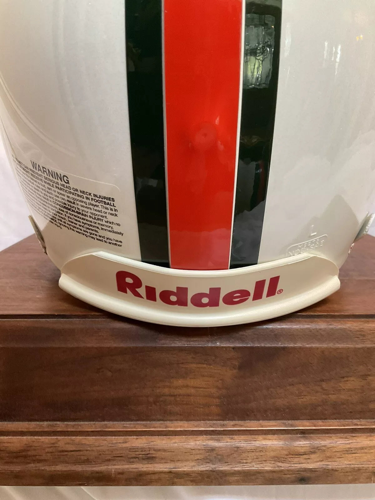 RIddell VSR4 Football Helmet Officially Licensed University Of Miami Hurricanes  WESTBROOKSPORTSCARDS
