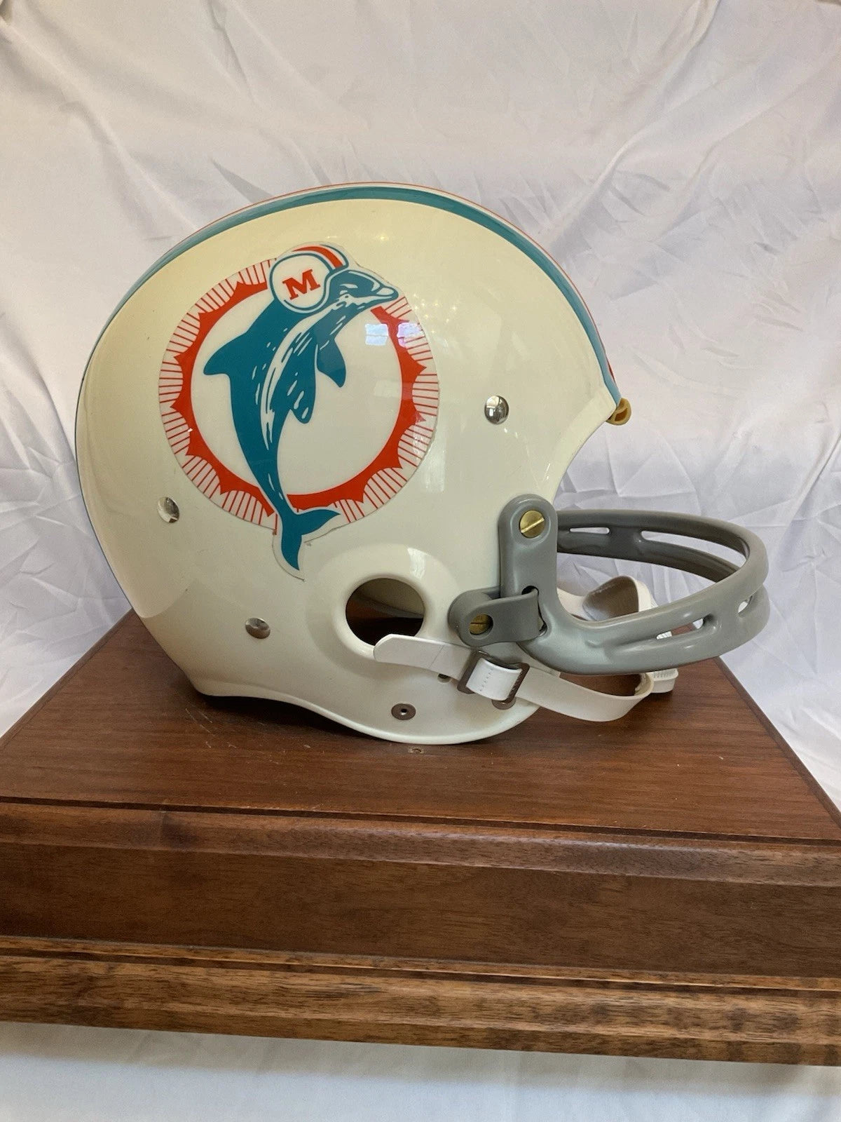 Vintage Riddell TK2 Football Helmet Miami Dolphins Bob Griese WESTBROOKSPORTSCARDS