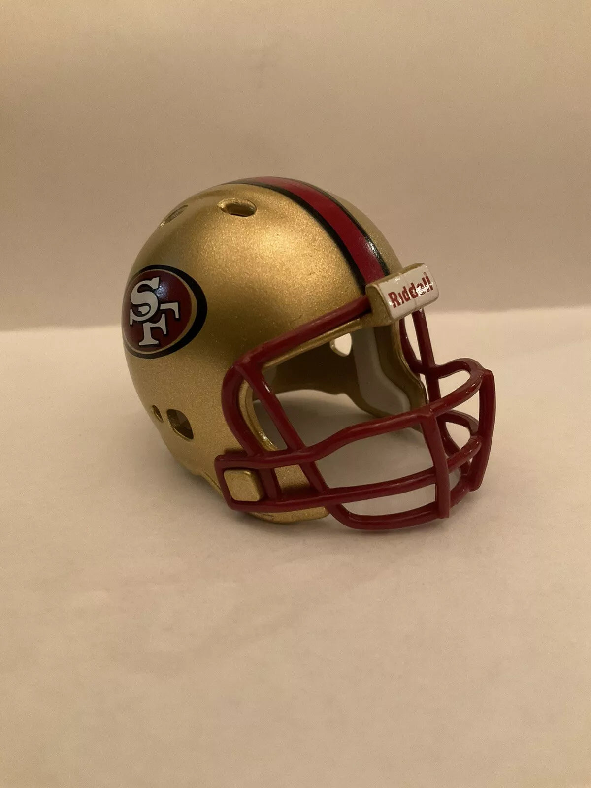 San Francisco 49ers Red Mask Custom Riddell Throwback Pocket Pro Helmet WESTBROOKSPORTSCARDS