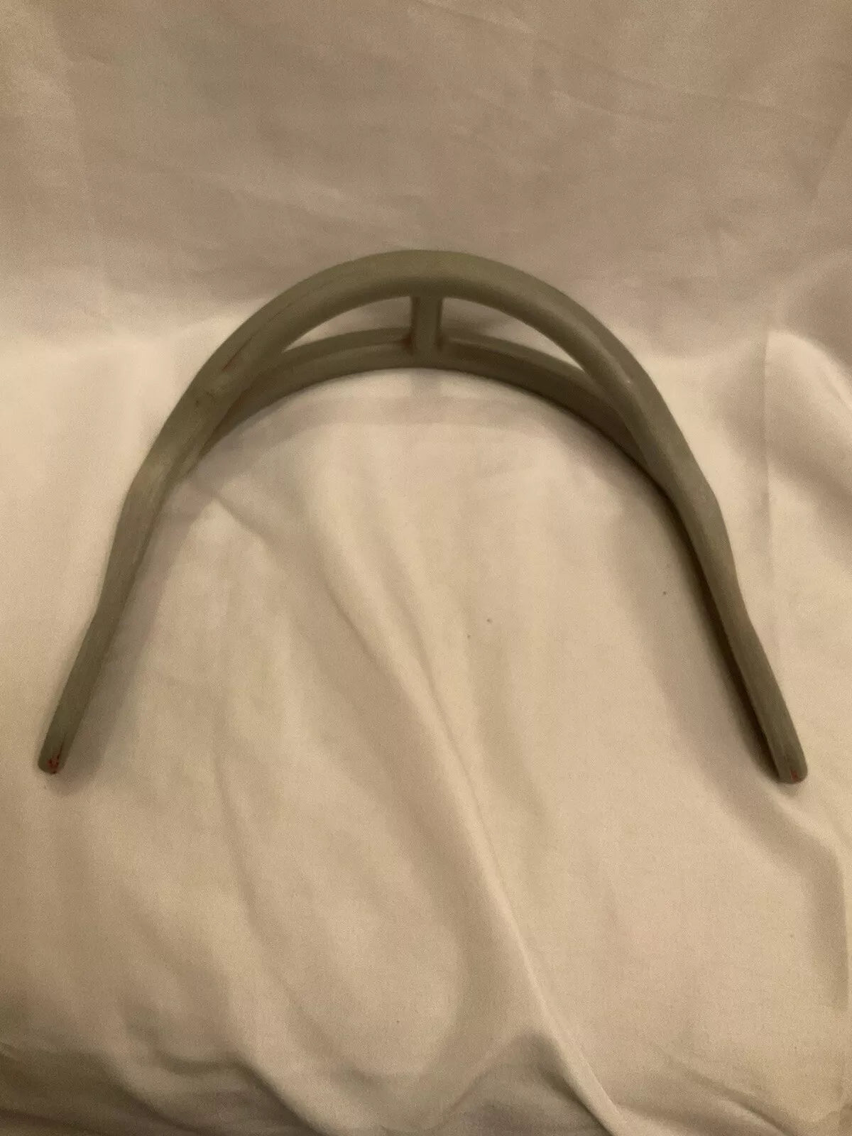 ORIGINAL Gray Rawlings 2-Bar 1960s Facemask Suspension Helmet Wilson RIDDell  WESTBROOKSPORTSCARDS