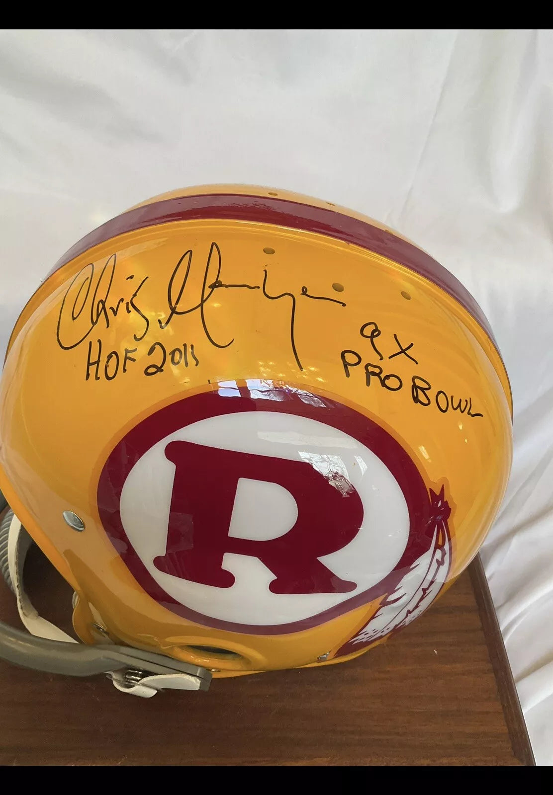Chris Hanburger Autographed RK2 Style Washington Redskins Football Helmet WESTBROOKSPORTSCARDS