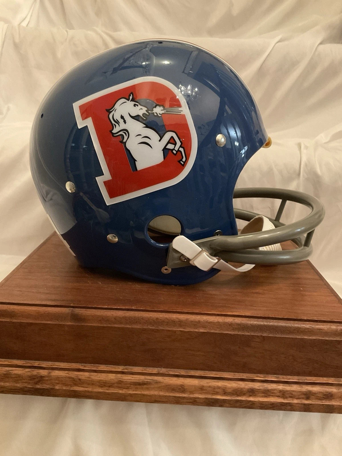 broncos football helmets TK2 Style Suspension Football Helmet Custom Denver Broncos Floyd Littl – WESTBROOKSPORTSCARDS