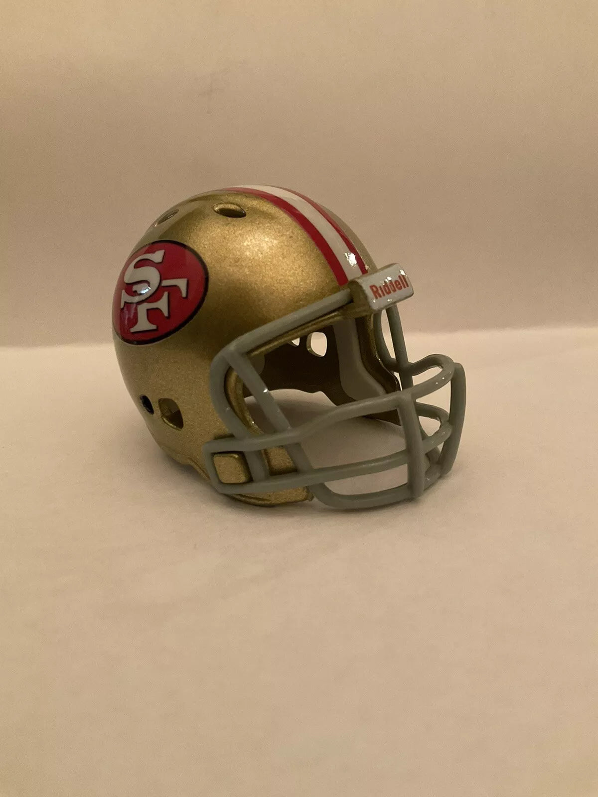 San Francisco 49ers Gray Mask Custom Riddell Throwback Pocket Pro Helmet  WESTBROOKSPORTSCARDS
