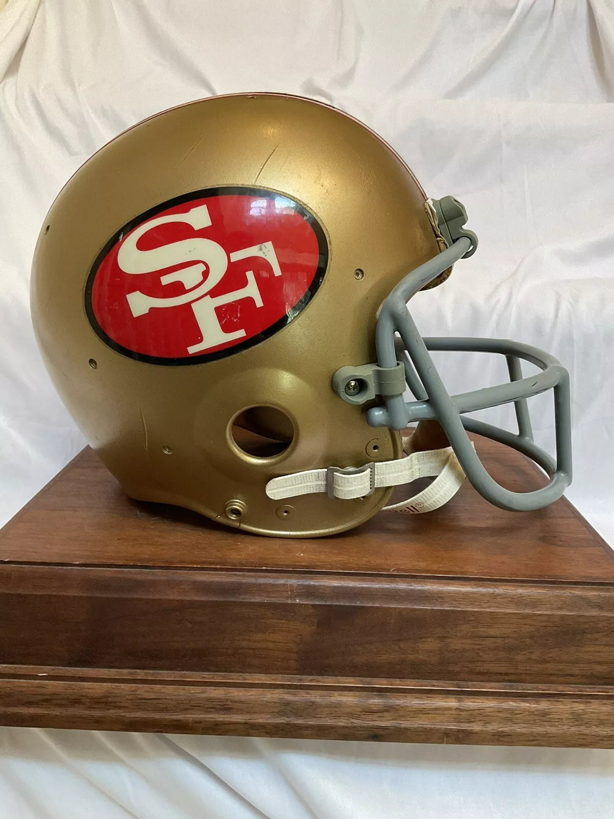Vintage 1978 Riddell PAC3 Football Helmet San Francisco 49ers Schutt Red Dot OPO  WESTBROOKSPORTSCARDS