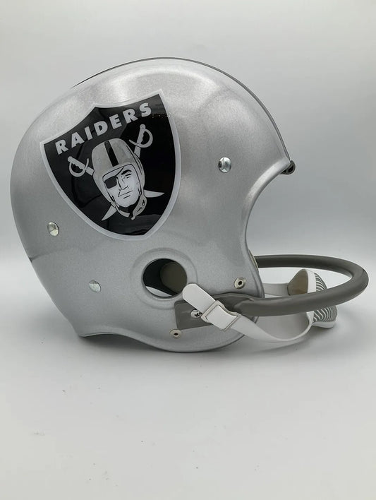 RK Vintage Style Oakland Raiders Football Helmet- Fred Biletnikoff Sports Mem, Cards & Fan Shop:Game Used Memorabilia:Football-NFL:Helmet WESTBROOKSPORTSCARDS   