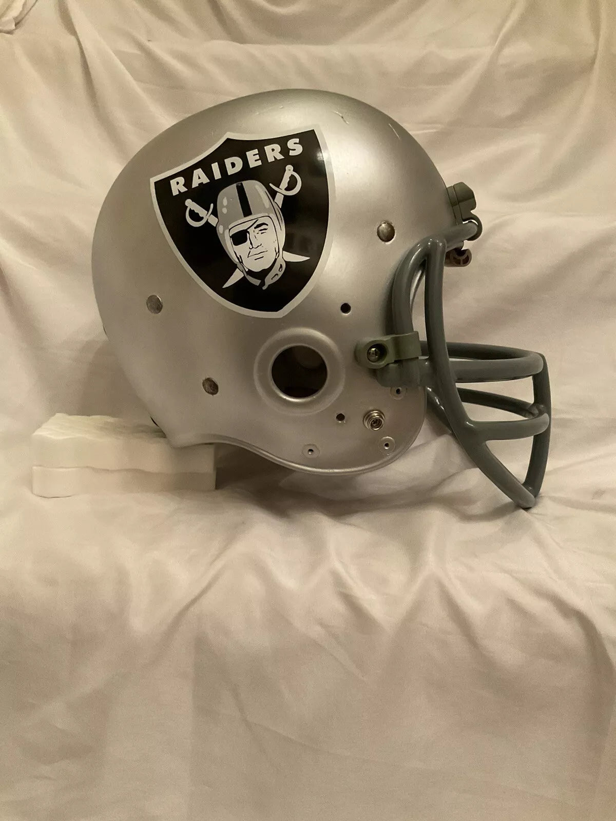 Original Vintage RIDDell Kra-Lite RK2 Suspension Football Helmet Oakland Raiders WESTBROOKSPORTSCARDS