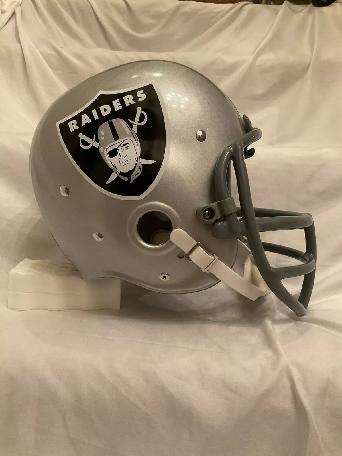 Vintage RK2 Style Football Helmet Oakland Raiders Ben Davidson WESTBROOKSPORTSCARDS