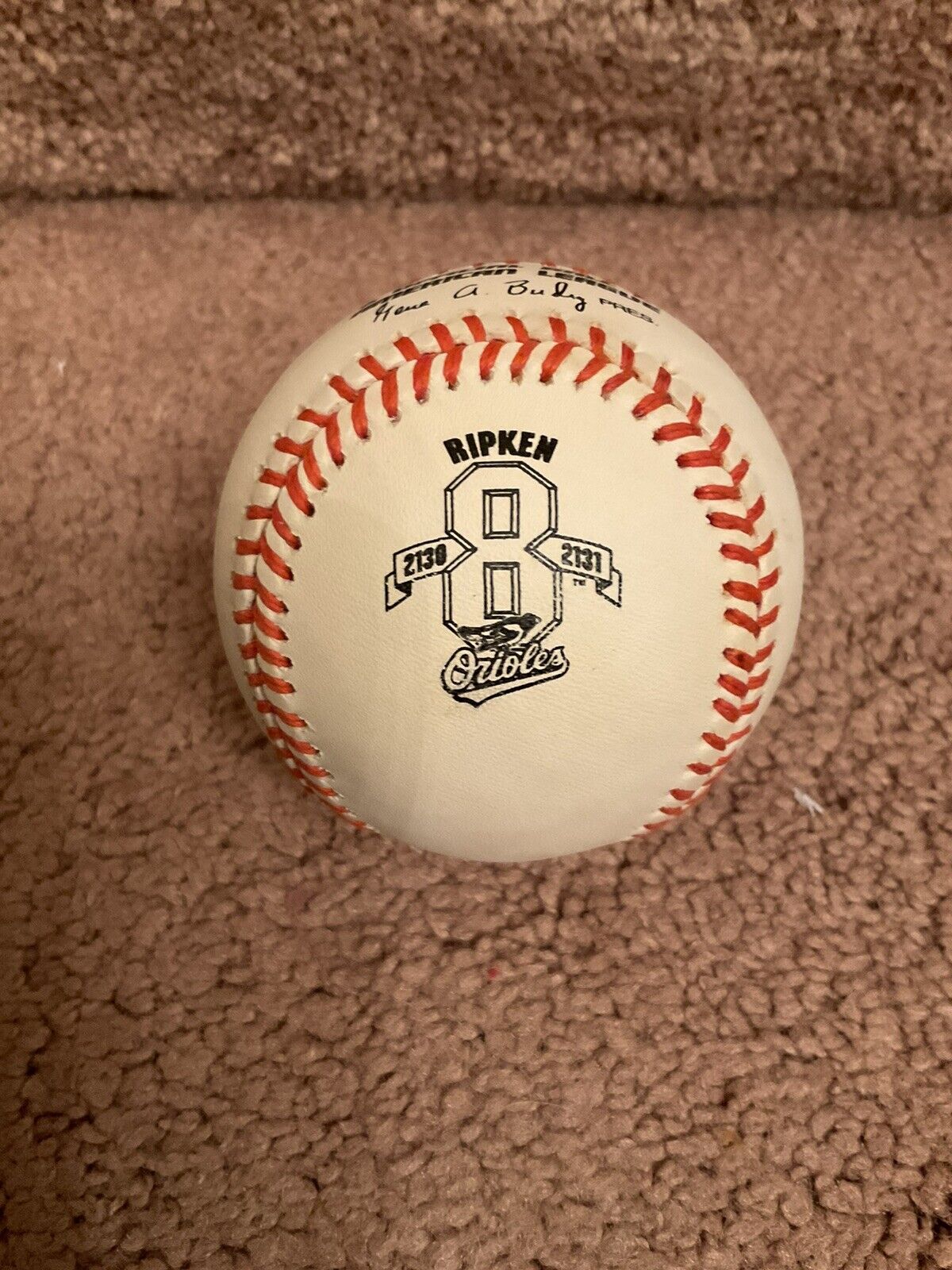 Cal Ripken Consecutive Games Played Commemorative Rawlings Game Baseball NIB  WESTBROOKSPORTSCARDS