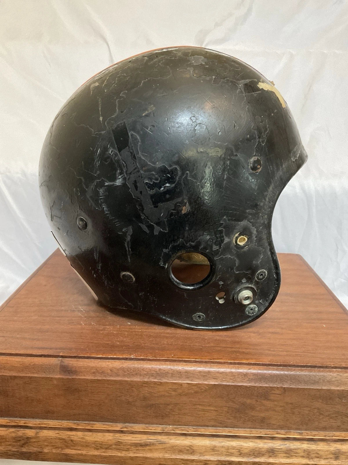 Riddell Kra-Lite TK5 Used Cracked Early 60s Suspension Football Helmet Size7 3/8 WESTBROOKSPORTSCARDS