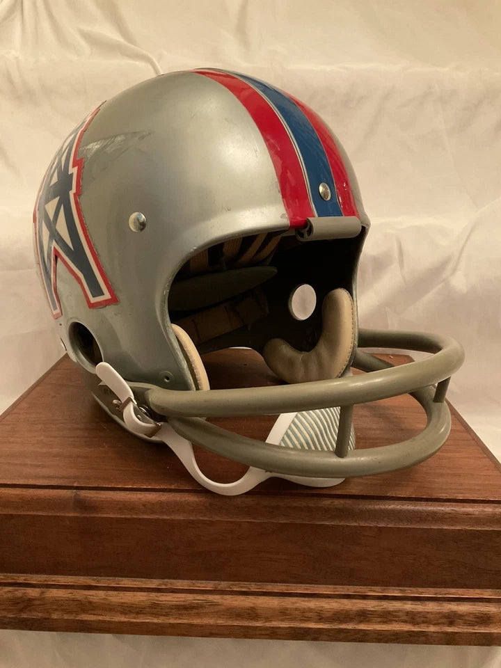Original Riddell 1970 Houston Oilers Kra-Lite TK2 Game Football Helmet WESTBROOKSPORTSCARDS