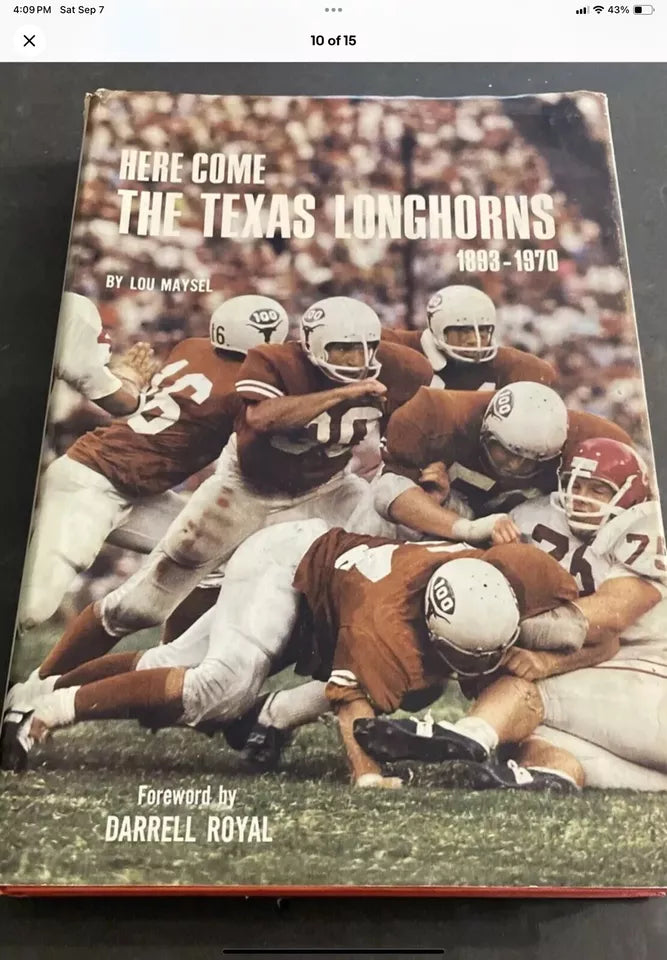 TK2 Style Football Helmet 1969 Texas Longhorns National Champions Bertelsen WESTBROOKSPORTSCARDS