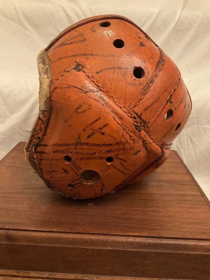 Original Wilson Or Rawlings Authentic Leather Suspension Adult Football Helmet WESTBROOKSPORTSCARDS