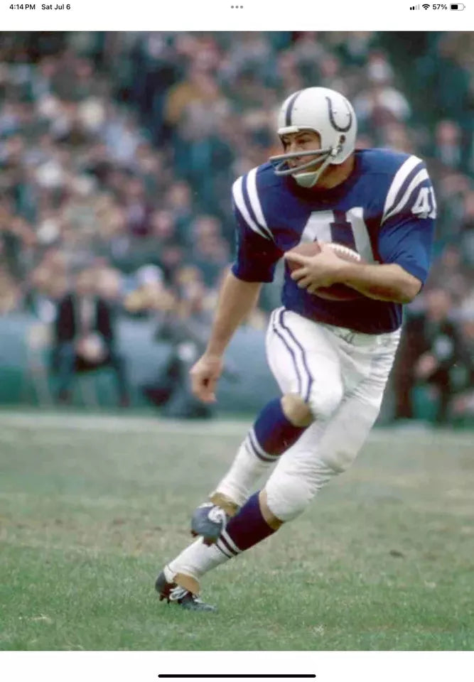 Vintage 1960s MacGregor Football Helmet Custom Baltimore Colts Tom Matte  WESTBROOKSPORTSCARDS