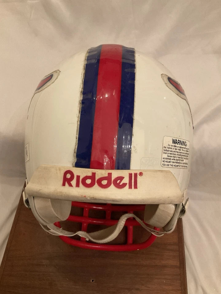 SMU Mustangs Game Used Rare Riddell WD-1 Football Helmet Rare XL Size 7 3/4 WESTBROOKSPORTSCARDS