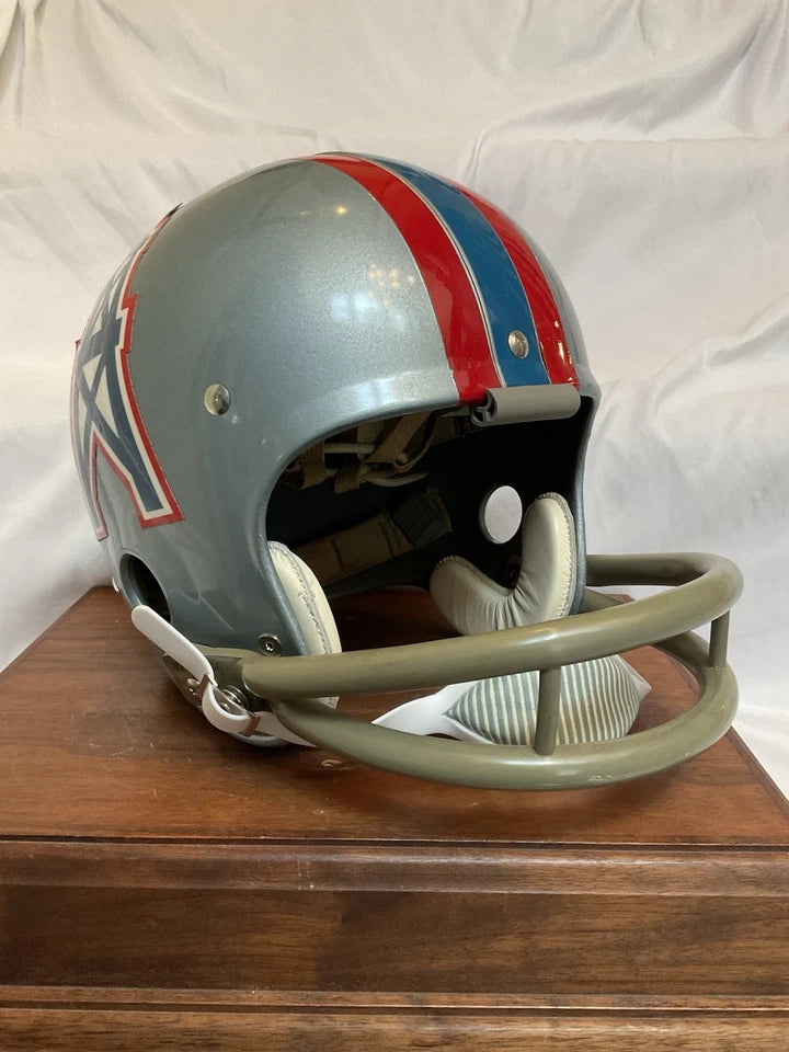 Original Riddell 1970 Houston Oilers Kra-Lite-8 TK2 Game Football Helmet WESTBROOKSPORTSCARDS