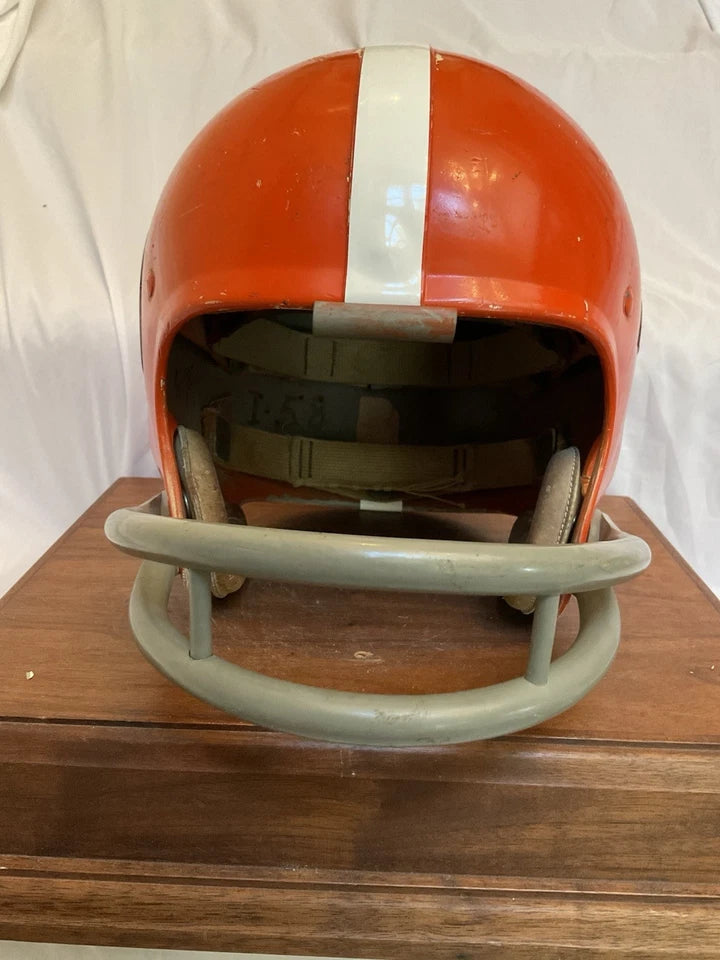 Vintage Riddell 1958 TK5 Kra-Lite Football Helmet Cleveland Browns Mitchell Rook WESTBROOKSPORTSCARDS