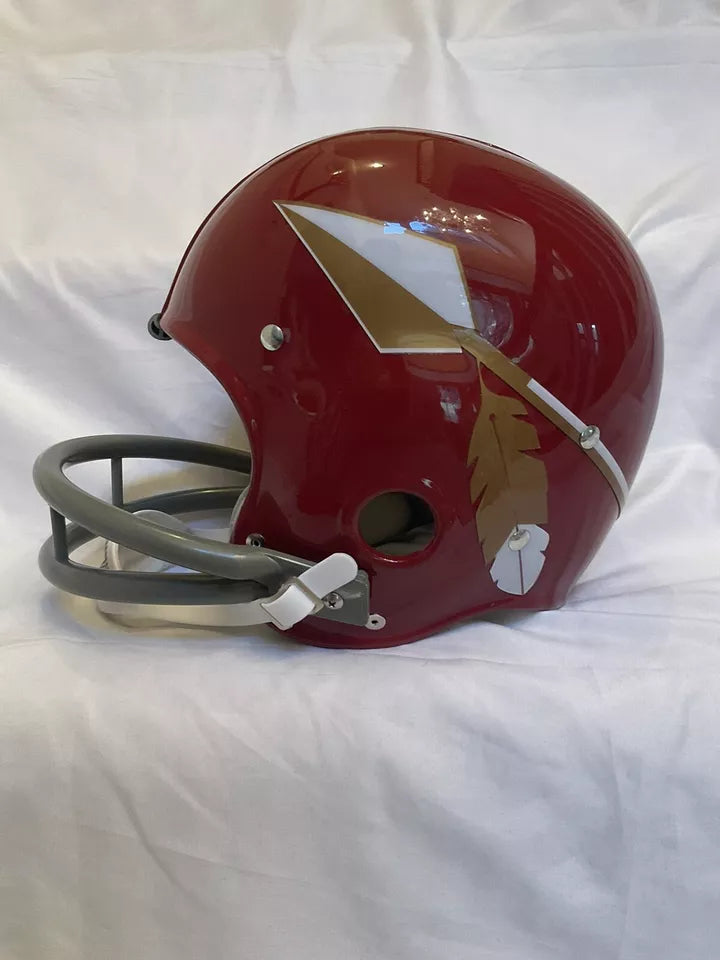 RK2 Style Football Helmet 1969 Washington Redskins Spear Cardinal Color Jurgensen Sports Mem, Cards & Fan Shop:Fan Apparel & Souvenirs:Football-NFL Riddell