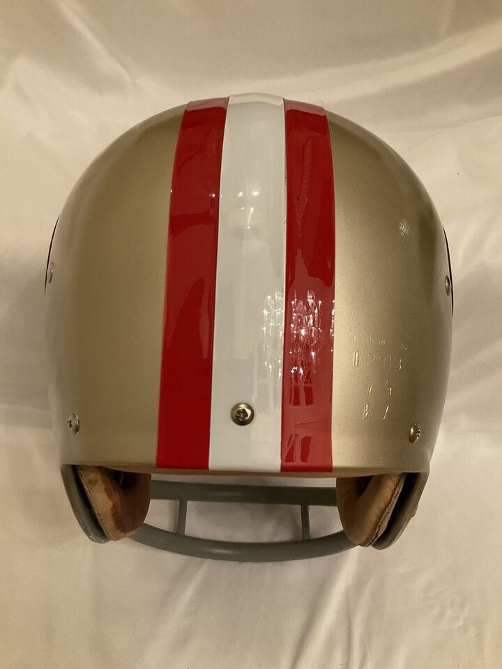 Wilson F-2013 Football Helmet Custom San Francisco 49ers 1973 RIDDell BD-9  WESTBROOKSPORTSCARDS