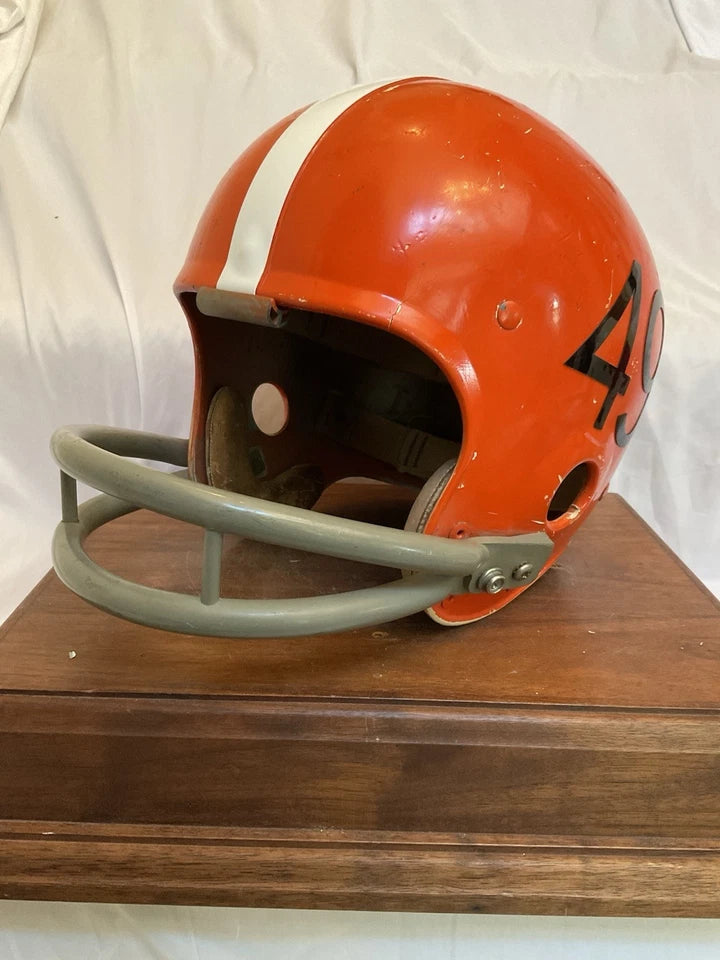 Vintage Riddell 1958 TK5 Kra-Lite Football Helmet Cleveland Browns Mitchell Rook WESTBROOKSPORTSCARDS