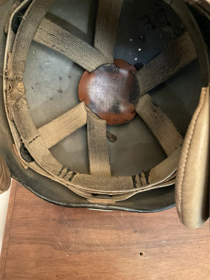 Riddell 1950s RT2 Vintage Football Helmet Black Under Clear Shell WESTBROOKSPORTSCARDS