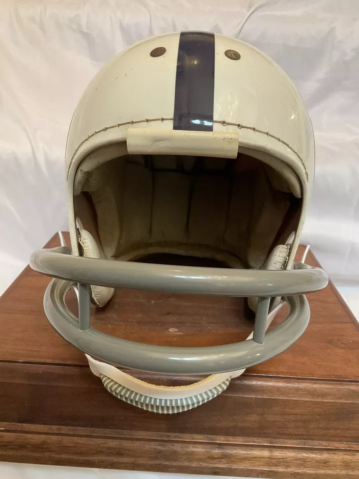Vintage 1960s MacGregor Football Helmet Custom Baltimore Colts Tom Matte WESTBROOKSPORTSCARDS