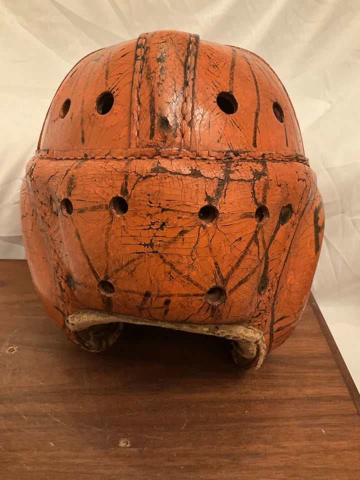 Original Wilson Or Rawlings Authentic Leather Suspension Adult Football Helmet WESTBROOKSPORTSCARDS